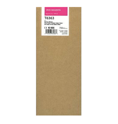 Epson T636300 7900/7890/9890/9900 Ultrachrome HDR Ink 700ml Vivid Magenta, papers ink large format, Epson - Pictureline - 1