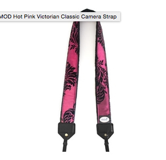 MOD Hot Pink Victorian Classic Camera Strap, camera straps, MOD - Pictureline