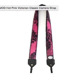 MOD Hot Pink Victorian Classic Camera Strap, camera straps, MOD - Pictureline 