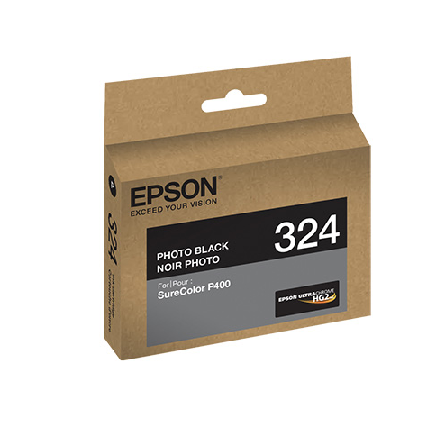 Epson T324120 P400 Photo Black UltraChrome HG2 Ink Cartridge, printers ink small format, Epson - Pictureline