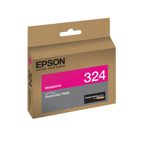 Epson T324320 P400 Magenta UltraChrome HG2 Ink Cartridge, printers ink small format, Epson - Pictureline 