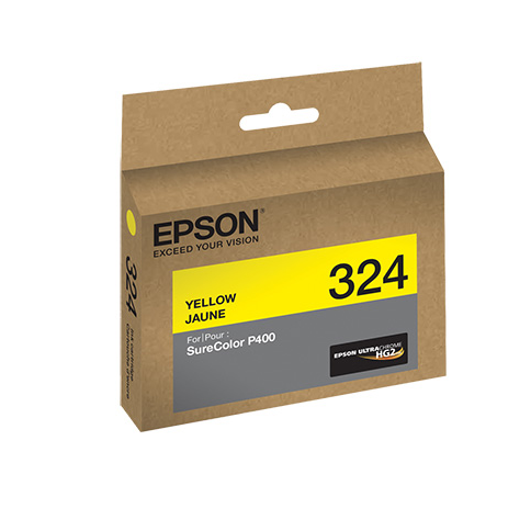 Epson T324420 P400 Yellow UltraChrome HG2 Ink Cartridge, printers ink small format, Epson - Pictureline 