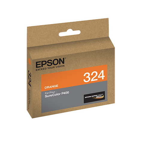 Epson T324920 P400 Orange UltraChrome HG2 Ink Cartridge, printers ink small format, Epson - Pictureline 