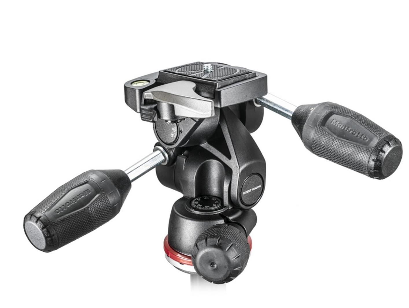 Manfrotto MH804 3 Way Head w/RC2 and retractable levers, tripods 3-way heads, Manfrotto - Pictureline  - 1