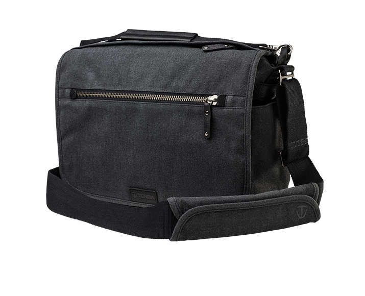 Tenba Cooper 13 DSLR Gray Canvas/Black Leather Luxury Bag, bags shoulder bags, Tenba - Pictureline  - 1