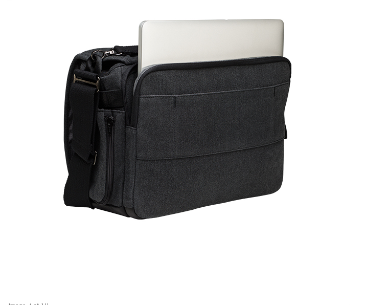 Tenba Cooper 13 DSLR Gray Canvas/Black Leather Luxury Bag, bags shoulder bags, Tenba - Pictureline  - 3