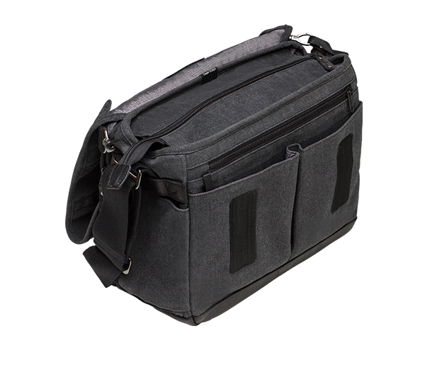 Tenba Cooper 13 DSLR Gray Canvas/Black Leather Luxury Bag, bags shoulder bags, Tenba - Pictureline  - 5