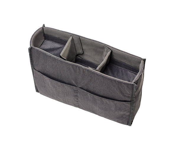 Tenba Cooper 13 Slim Gray Canvas/Black Leather Luxury Bag, bags shoulder bags, Tenba - Pictureline - 3