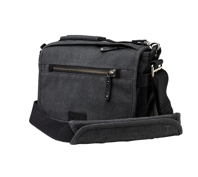Tenba Cooper 8 Gray Canvas/Black Leather Luxury Bag, bags shoulder bags, Tenba - Pictureline - 1