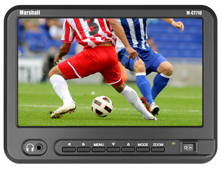 Marshall Electronics M-CT710 7” Camera-Top Monitor w/Canon LP-E6 Plate, video monitors, Marshall Electronics - Pictureline  - 1