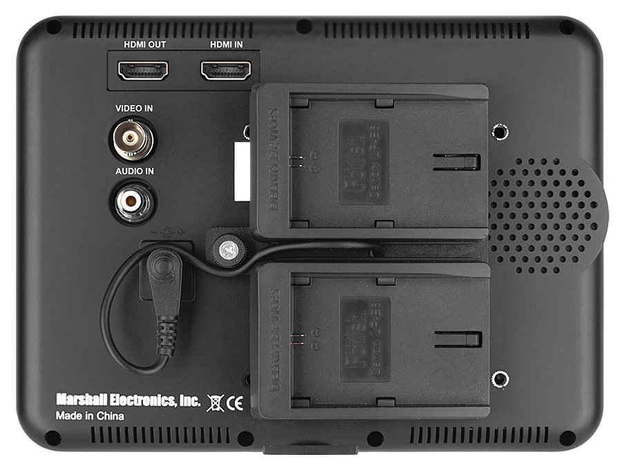 Marshall Electronics M-CT710 7” Camera-Top Monitor w/Canon LP-E6 Plate, video monitors, Marshall Electronics - Pictureline  - 2