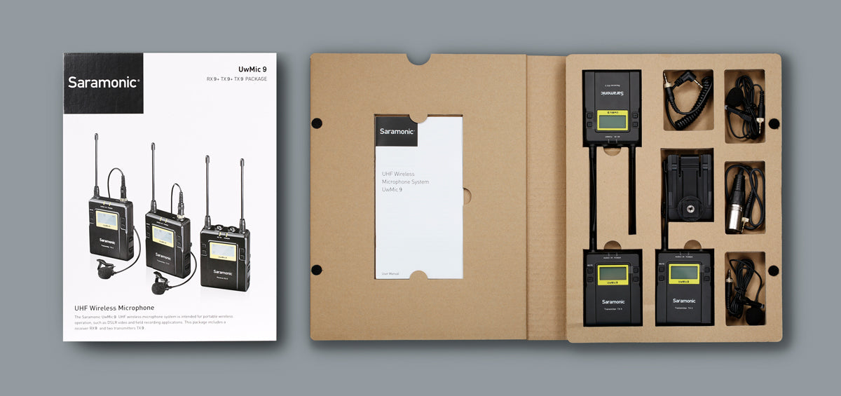 Saramonic UwMic9 Dual Transmitter Lavalier Mic Kit
