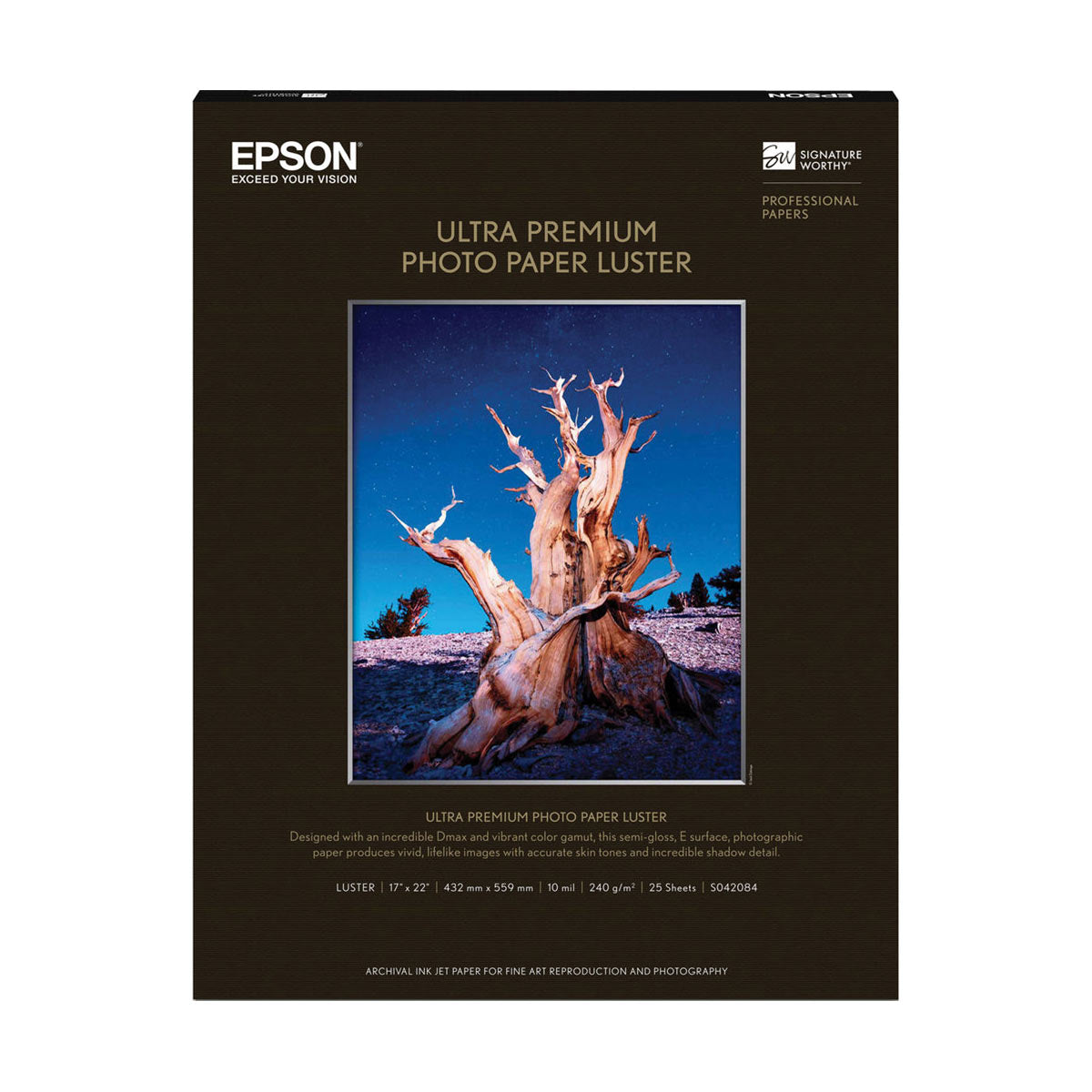 Epson Ultra Premium Photo Paper Luster 17x22" (25)