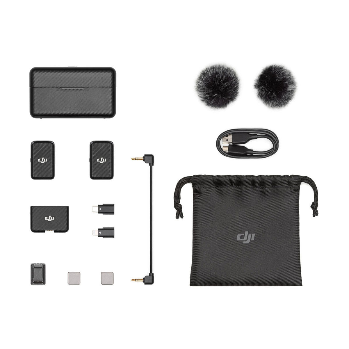 DJI 2-Microphone Compact Wireless Mic System for Camera & Smartphone (2.4 GHz)