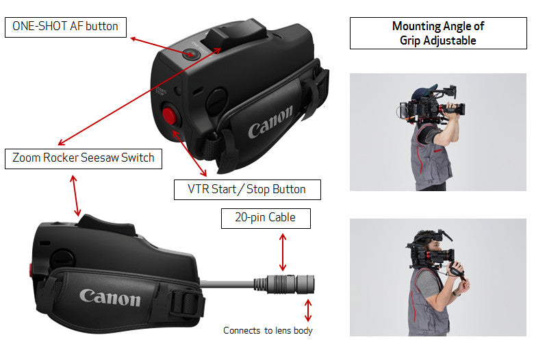 Canon ZSG-C10 Zoom Grip for CN-E18-80mm Lens, lenses cinema, Canon - Pictureline  - 6