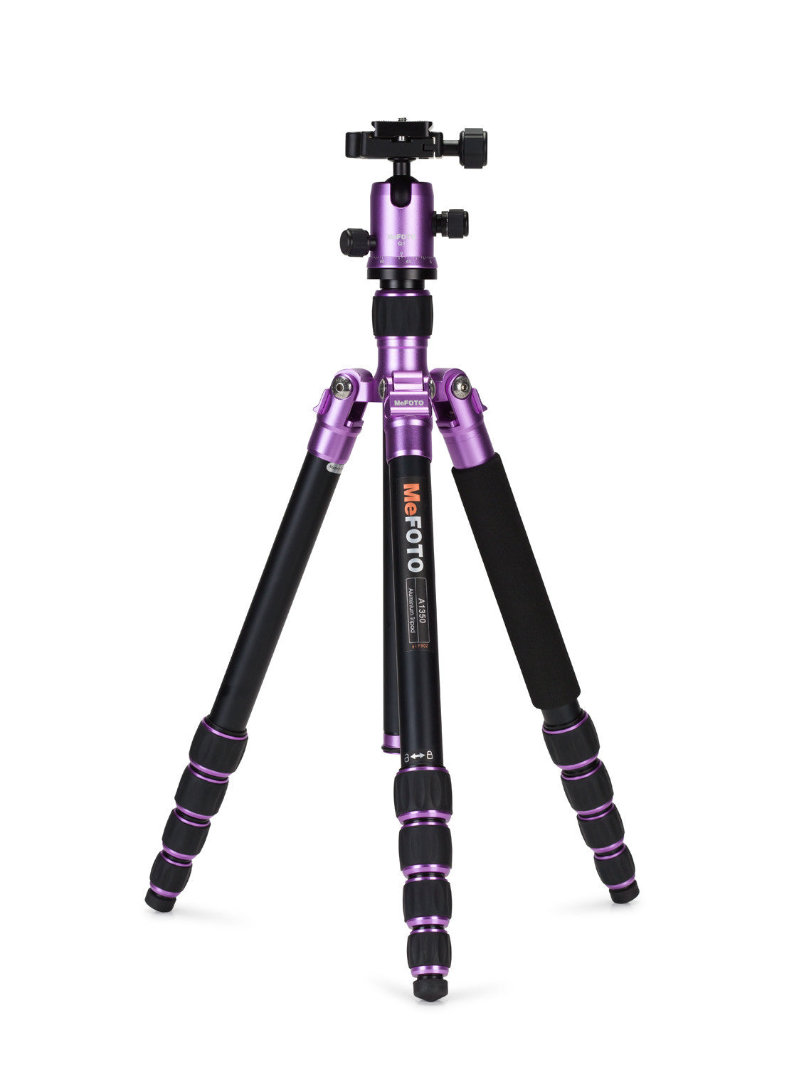 MeFOTO RoadTrip Travel Tripod Kit (Purple), tripods travel & compact, MeFOTO - Pictureline - 1