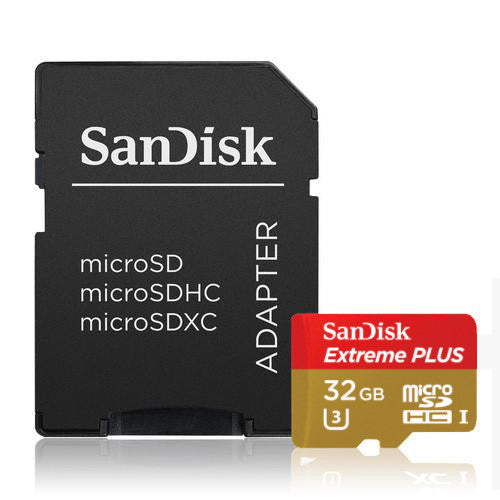SanDisk Extreme Plus 32GB microSDHC Memory Card 95 MB/s, camera memory cards, SanDisk - Pictureline - 1