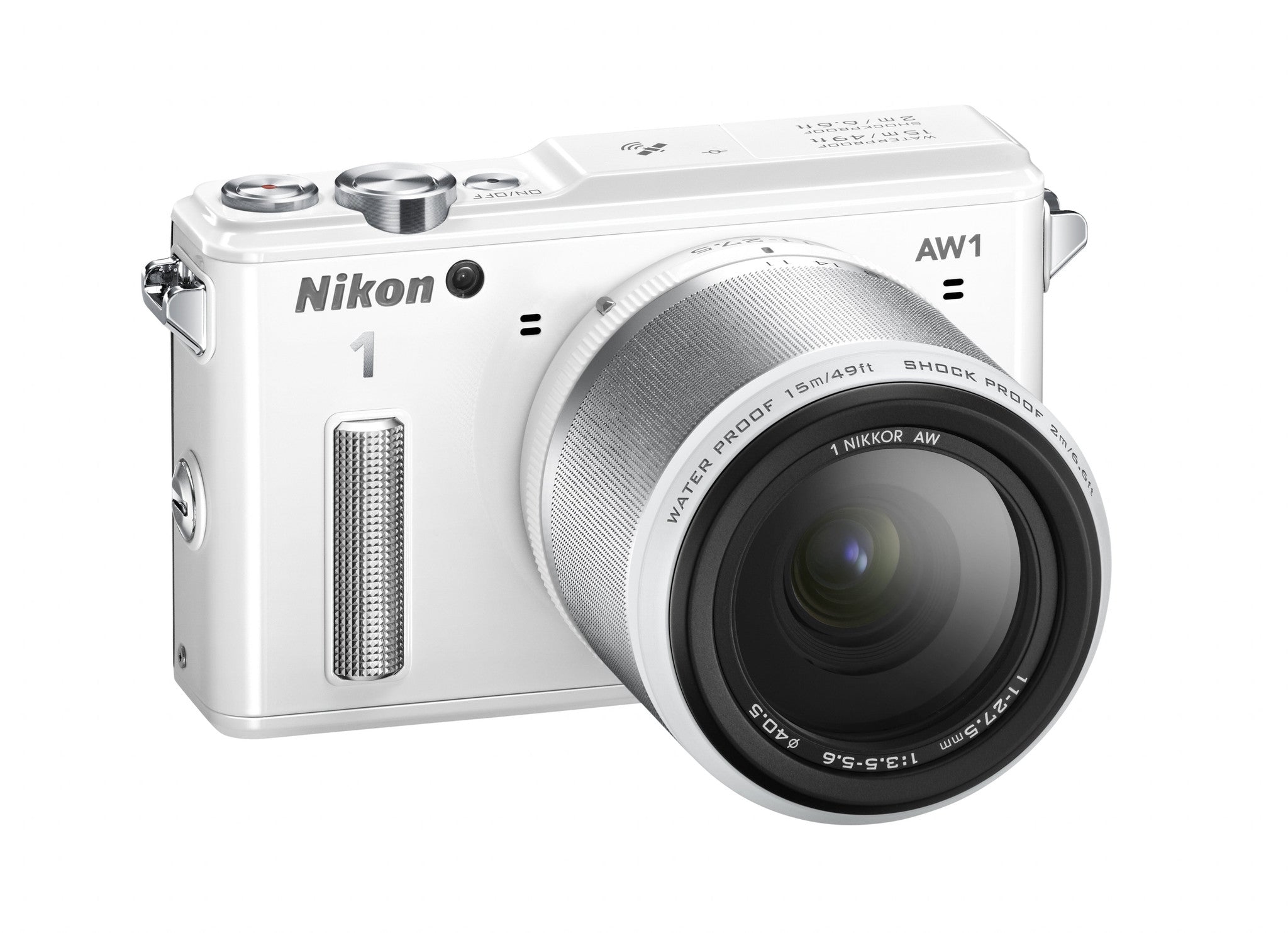 Nikon 1 AW1 Waterproof Digital Camera with AW 11-27.5mm Lens (White), discontinued, Nikon - Pictureline  - 5