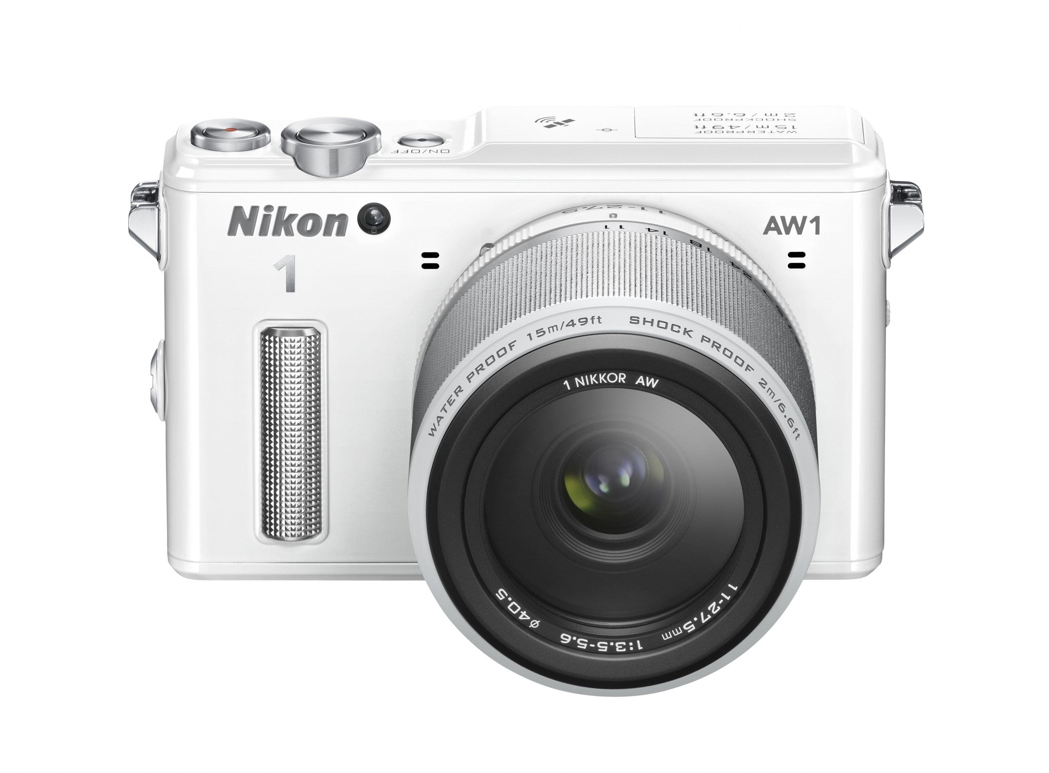 Nikon 1 AW1 Waterproof Digital Camera with AW 11-27.5mm Lens (White), discontinued, Nikon - Pictureline - 6