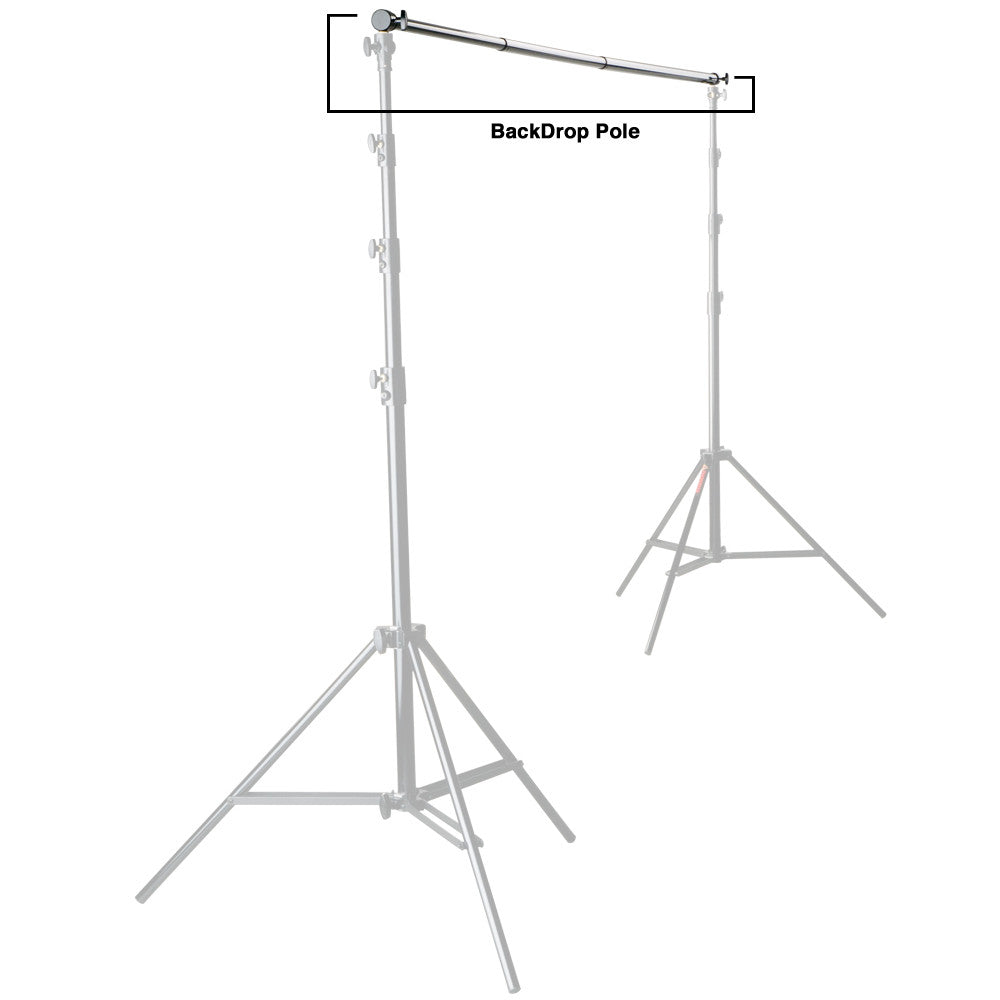 Photoflex Backdrop Pole 12'6", supports wall mounts, Photoflex - Pictureline - 2