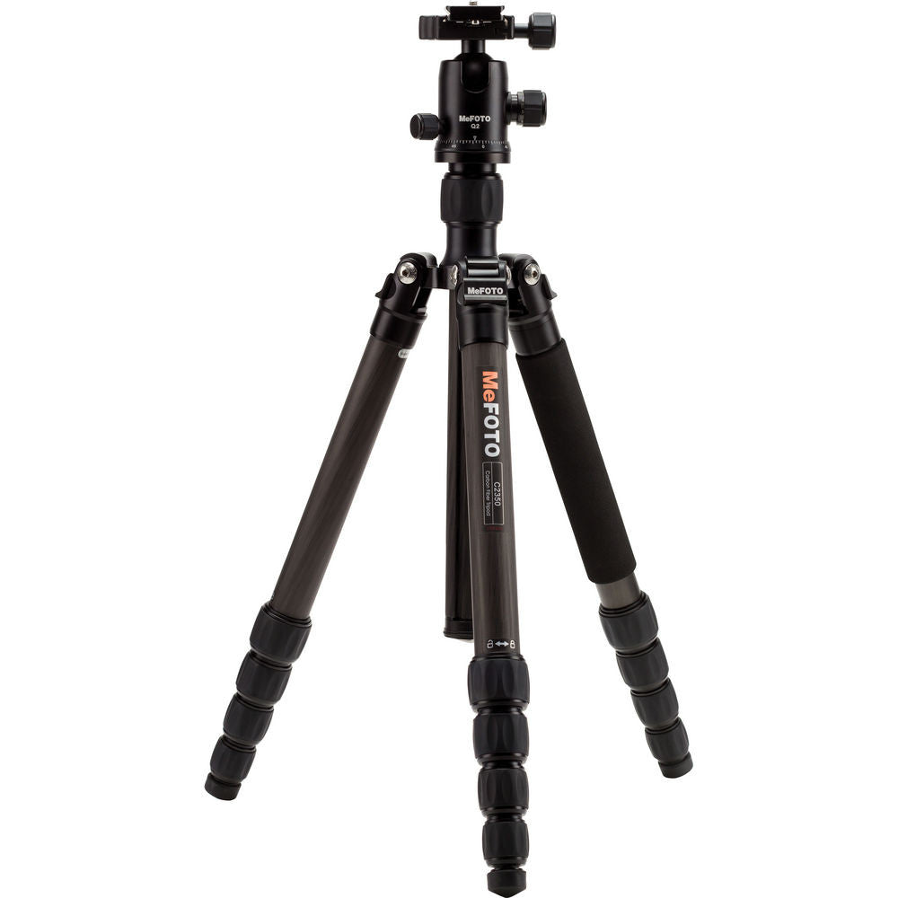 MeFOTO GlobeTrotter Carbon Fiber Travel Tripod Kit (Black), tripods travel & compact, MeFOTO - Pictureline - 1