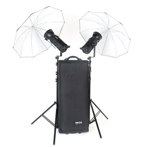 Bowens Gemini 500R 2 Head Umbrella Kit, lighting studio flash, Bowens - Pictureline  - 1