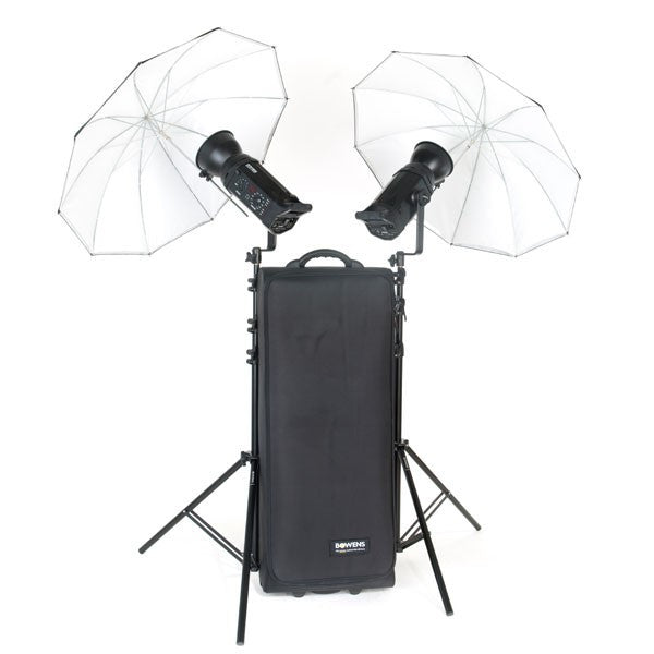 Bowens Gemini 500R 2 Head Umbrella Kit, lighting studio flash, Bowens - Pictureline - 1