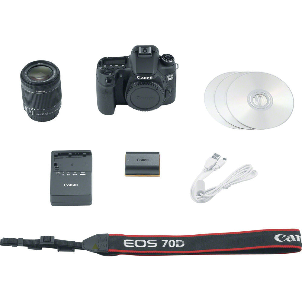Canon EOS 70D DSLR Camera with 18-55mm STM f/3.5-5.6 Lens, discontinued, Canon - Pictureline - 5