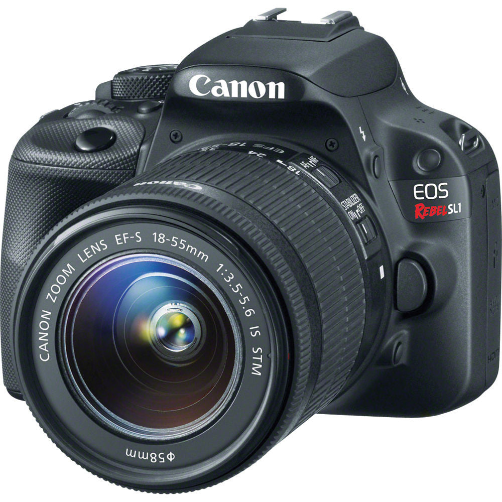 Canon EOS Rebel SL1 DSLR Camera with EF-S 18-55mm IS STM Lens (Black), discontinued, Canon - Pictureline  - 5