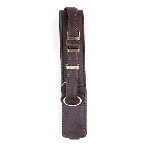 Cecilia 2.5cm Adjustable Leather Camera Strap (Brown), camera straps, Cecilia - Pictureline - 2