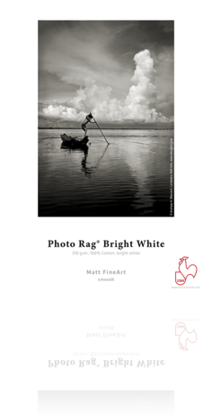 Hahnemuhle Photo Rag Bright White 310 gsm 8.5""x11"" 25, papers sheet paper, Hahnemuhle - Pictureline
