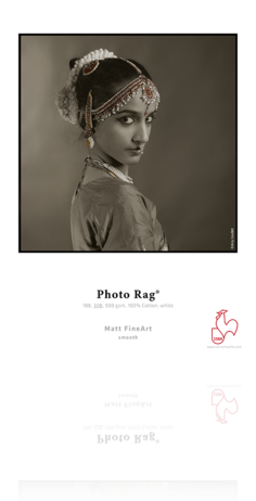 Hahnemuhle Photo Rag 188 8.5x11 25, papers sheet paper, Hahnemuhle - Pictureline