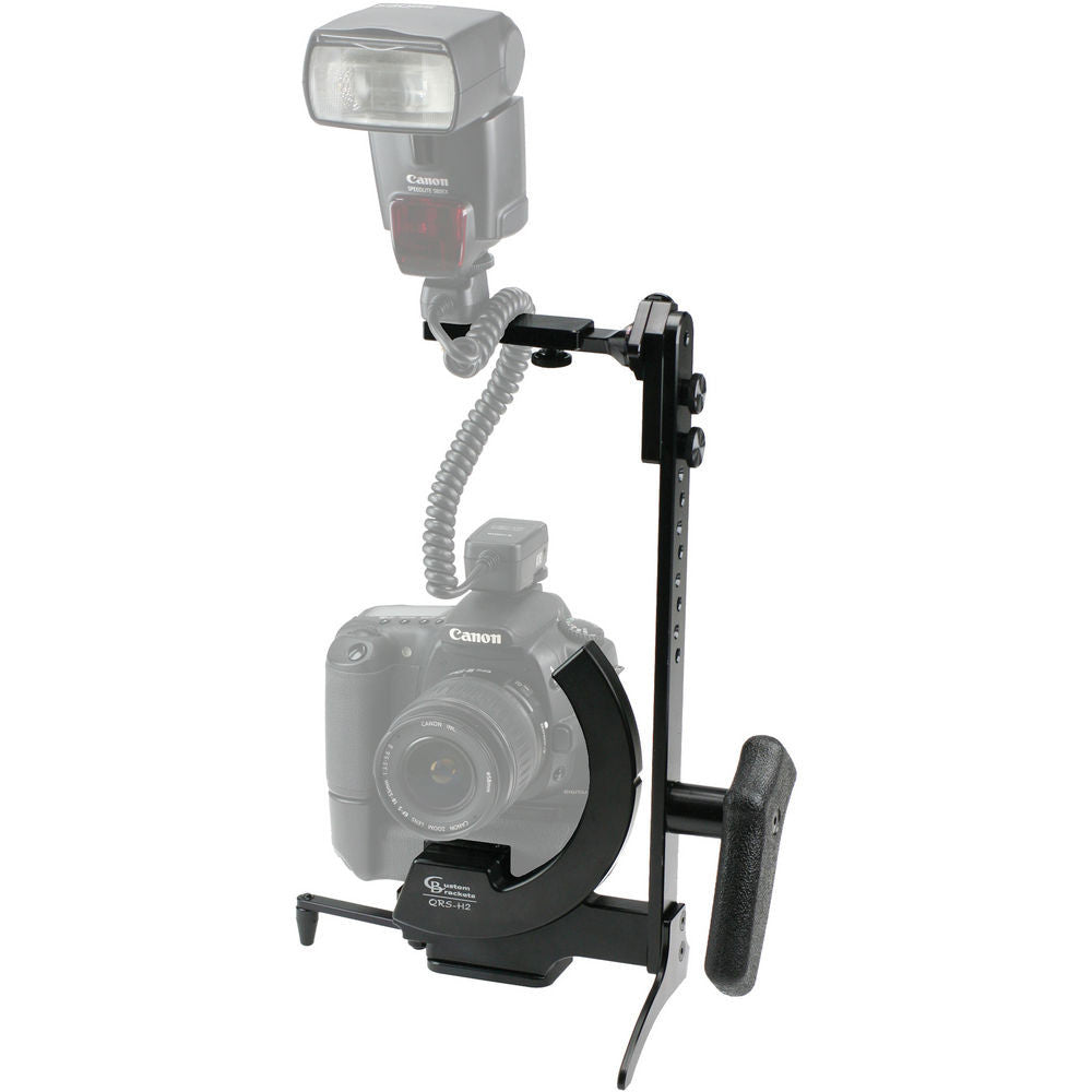 Custom Brackets QRS-H2 Camera Rotation Bracket System with Handle, lighting speedlite accessories, Custom Brackets - Pictureline - 1