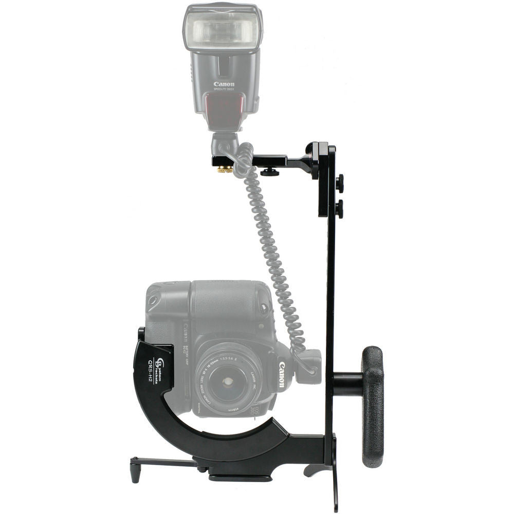 Custom Brackets QRS-H2 Camera Rotation Bracket System with Handle, lighting speedlite accessories, Custom Brackets - Pictureline  - 2