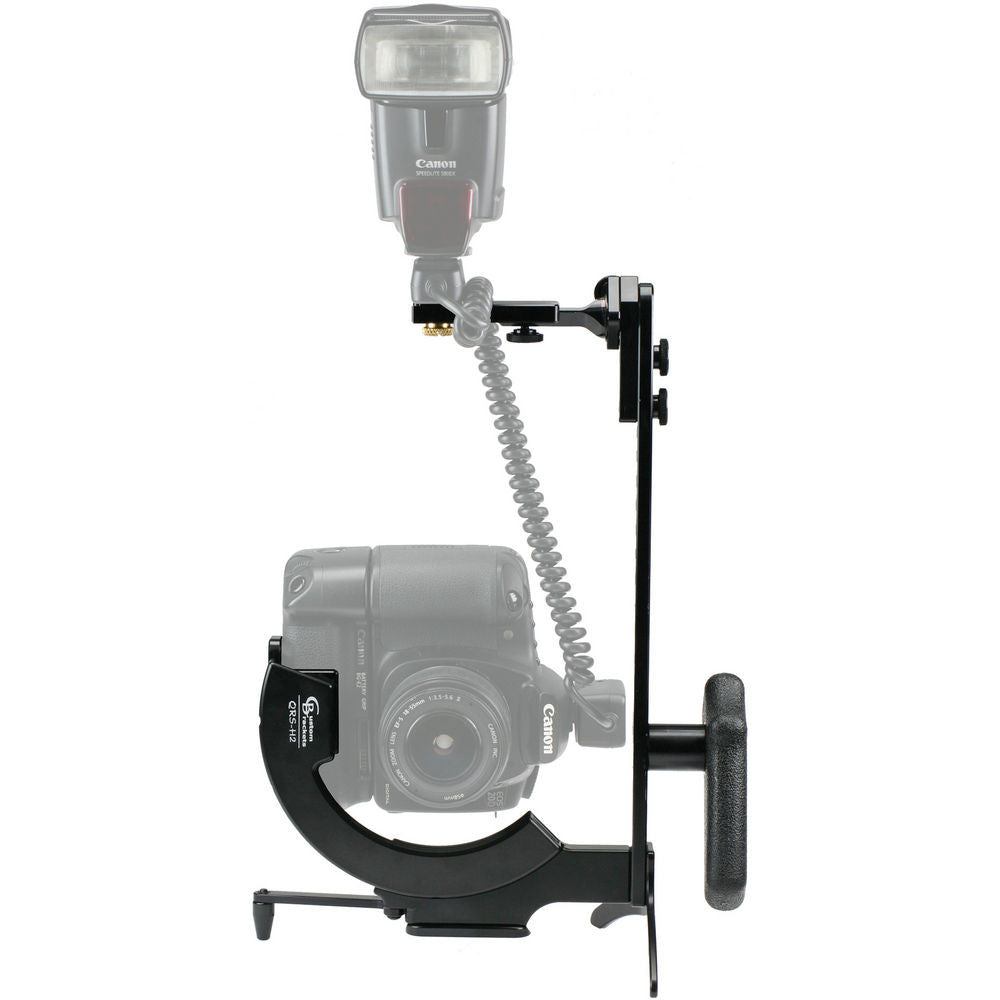 Custom Brackets QRS-H2 Camera Rotation Bracket System with Handle, lighting speedlite accessories, Custom Brackets - Pictureline - 2