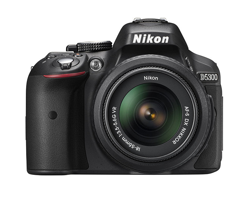 Nikon D5300 DX Digital SLR Camera w/ 18-55mm DX VR II Lens Black, discontinued, Nikon - Pictureline - 1