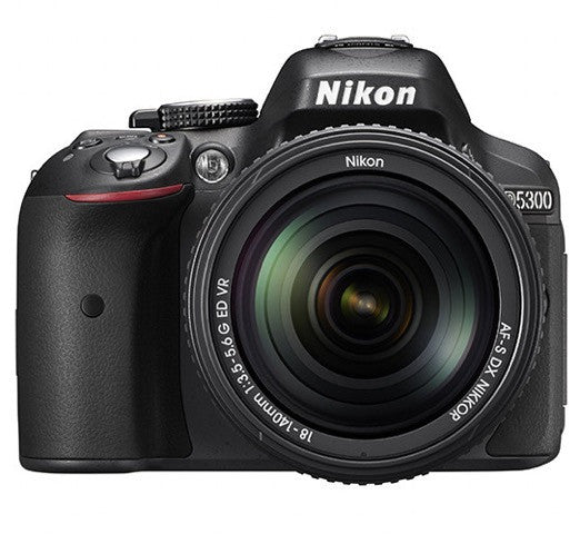 Nikon D5300 DX Digital SLR Camera w/ 18-140mm VR Lens Black, discontinued, Nikon - Pictureline - 1