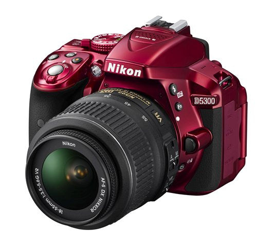 Nikon D5300 DX Digital SLR Camera w/ 18-55mm DX VR II Lens Red, discontinued, Nikon - Pictureline  - 2