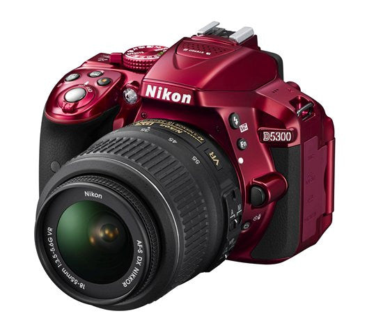 Nikon D5300 DX Digital SLR Camera w/ 18-55mm DX VR II Lens Red, discontinued, Nikon - Pictureline - 2