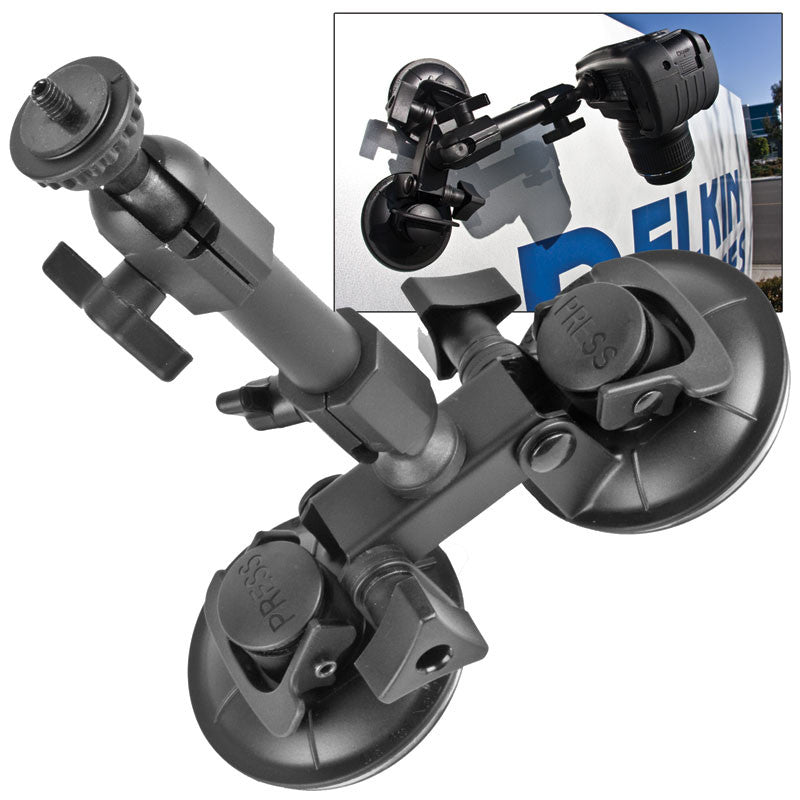 Delkin Fat Gecko Dual-Suction Camera Mount, tripods other heads, Delkin - Pictureline - 2