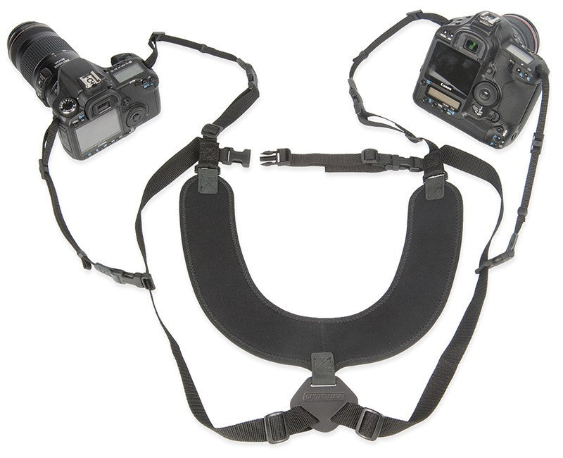 OP/TECH Dual Harness, Regular, 3/8', Black, camera straps, OP/TECH - Pictureline - 1