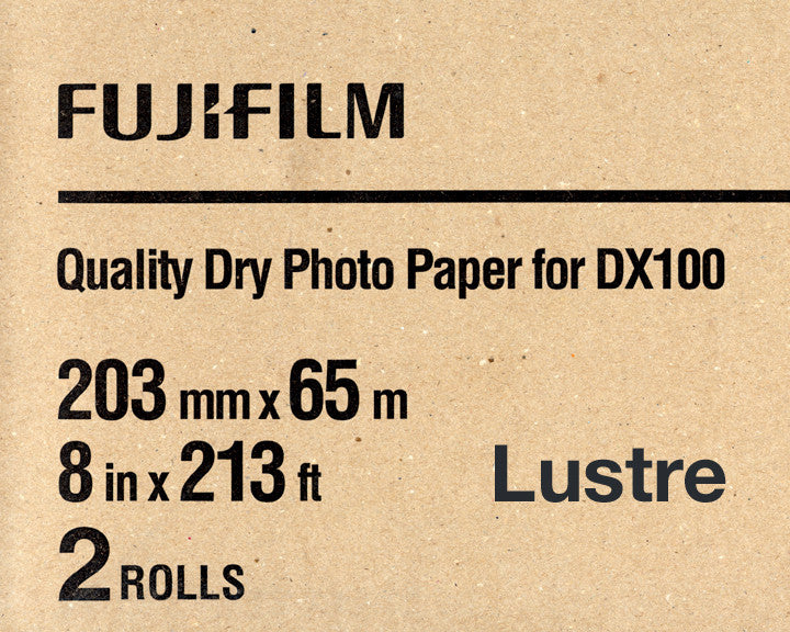 Fuji DX100 Paper Lustre 8"x213' (2-Pack), papers roll paper, Fujifilm - Pictureline