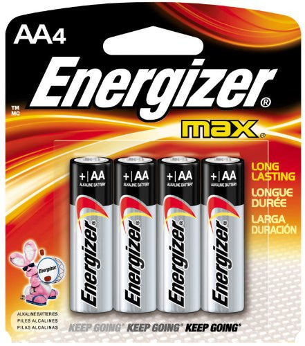 Energizer Max AA Alkaline Batteries (4 Pack), camera batteries & chargers, Energizer - Pictureline 