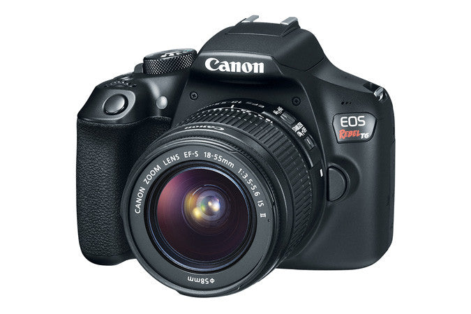 Canon EOS Rebel T6 18-55mm IS II Kit (Black), camera dslr cameras, Canon - Pictureline - 2