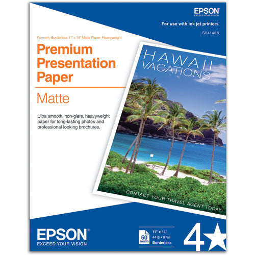 Epson Premium Presentation Matte 11x14 Paper (50), papers sheet paper, Epson - Pictureline 