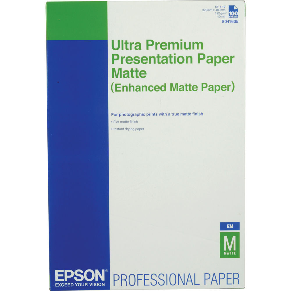 Epson Enhanced Matte 13x19 Paper (100), papers sheet paper, Epson - Pictureline