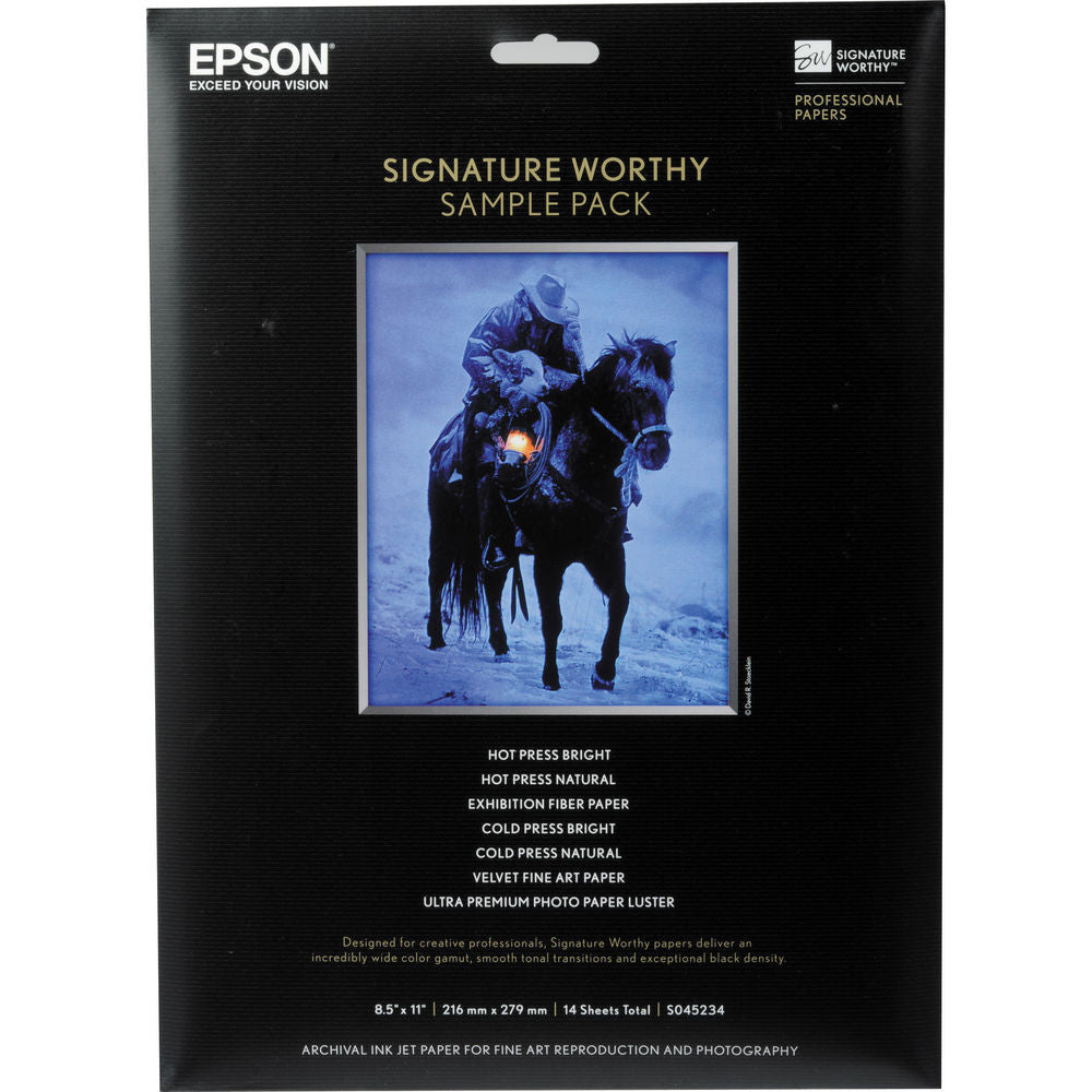 Epson Signature Worthy Sample Pack Paper 8.5x11, papers sheet paper, Epson - Pictureline