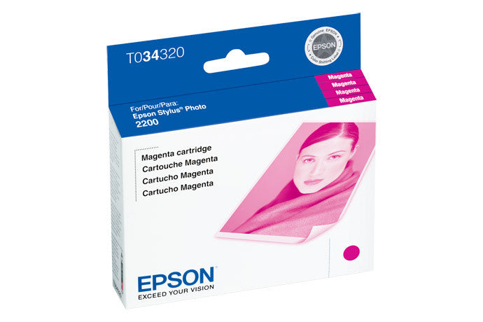 Epson T034320 2200 Photo Magenta Ink, printers ink small format, Epson - Pictureline