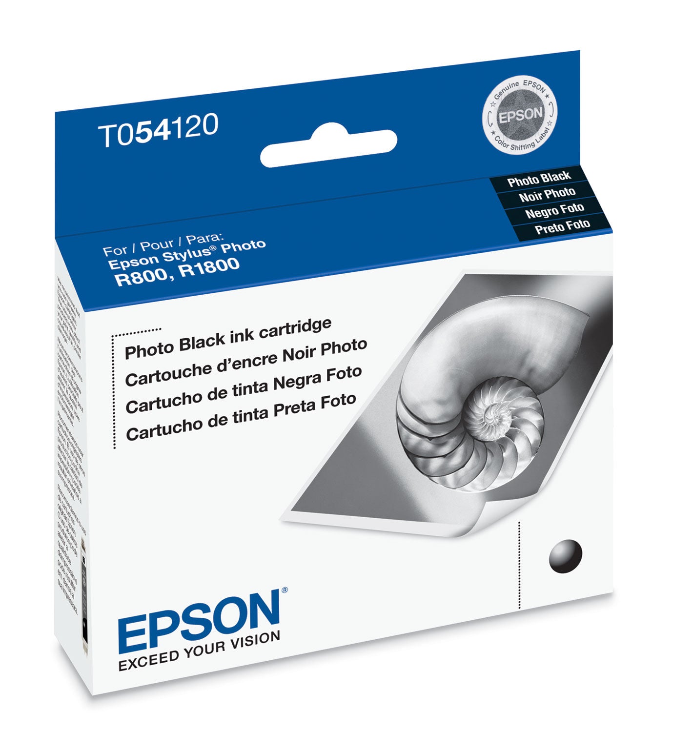 Epson T054120 R800/R1800 Photo Black Ink, printers ink small format, Epson - Pictureline  - 1