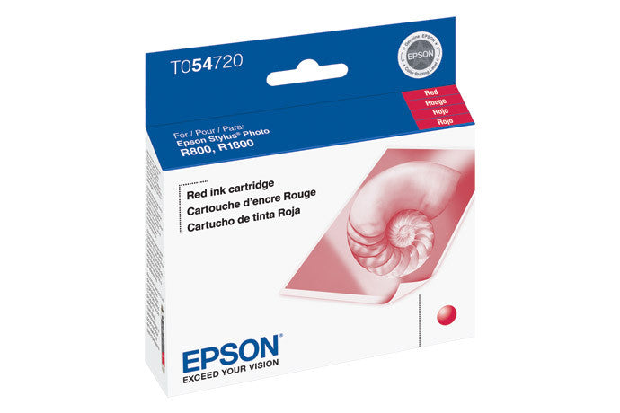 Epson T054720 R800/R1800 Red Ink, printers ink small format, Epson - Pictureline